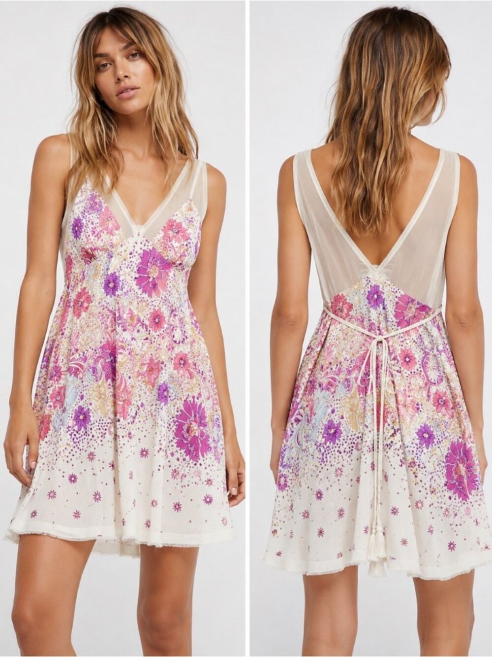 Free People Longwood Printed Slip Dress
